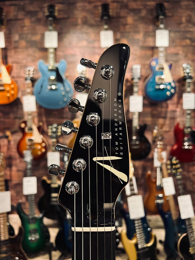 Tom Anderson Angel in Transparent Teal Burst with Binding