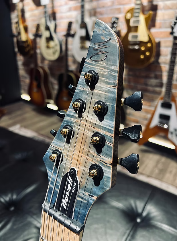 Mayones Duvell Elite 7 5A Trans Natural Fade Aquamarine Burst