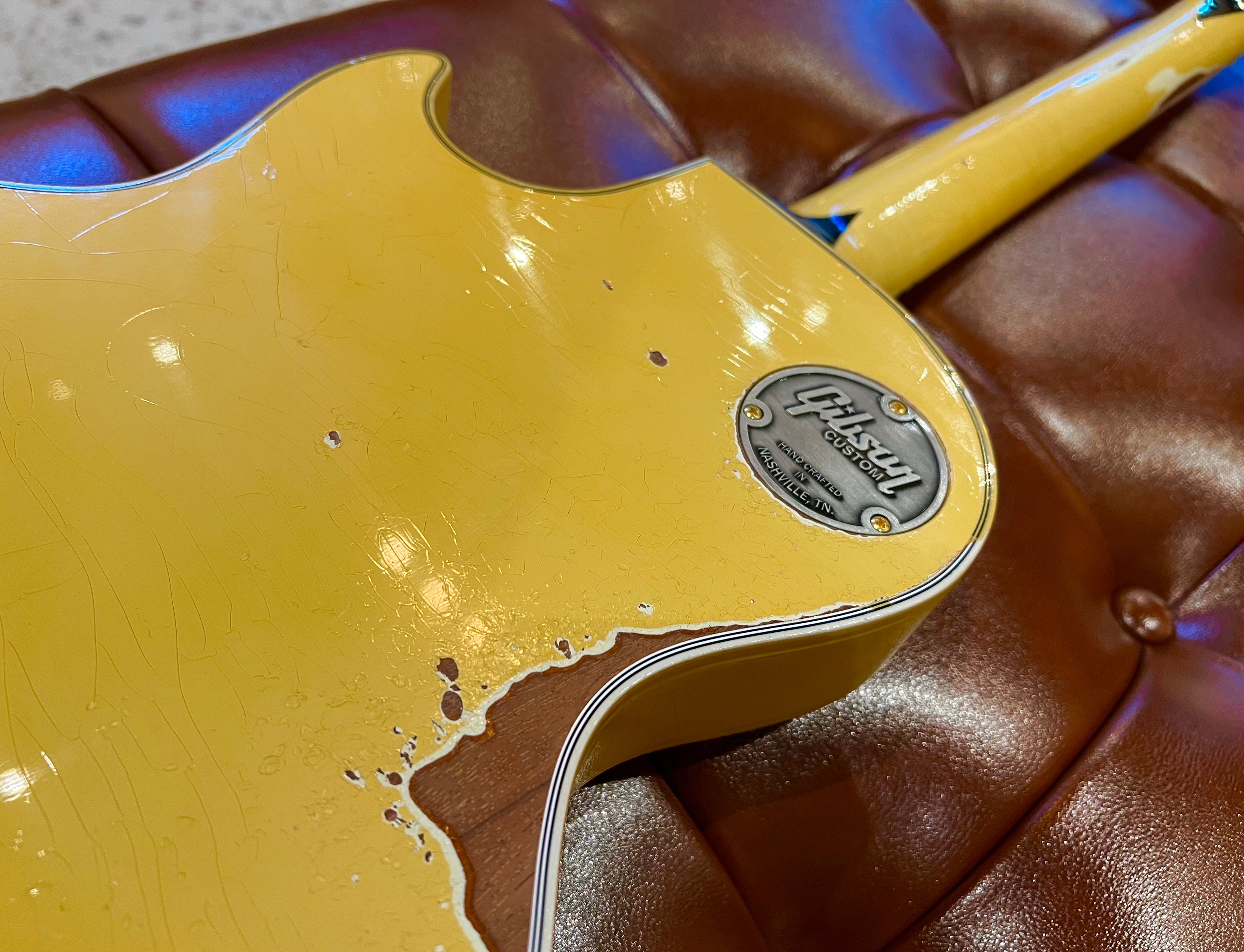 Gibson Custom 1957 Les Paul Custom Murphy Lab Heavy Aged Antique White