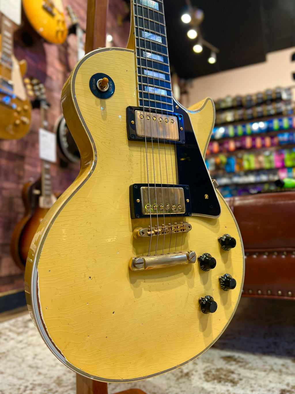Gibson Custom 1957 Les Paul Custom Murphy Lab Heavy Aged Antique White